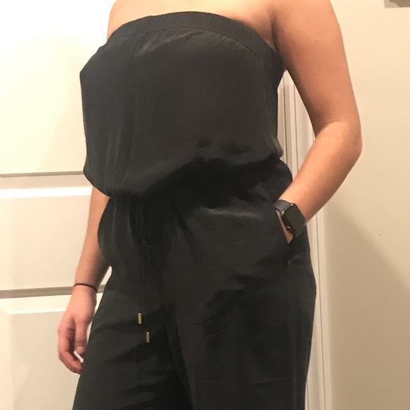 Silk strapless jumpsuit - Picture 5 of 5
